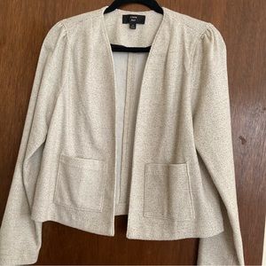 J crew 365 stretch blazer cream and black